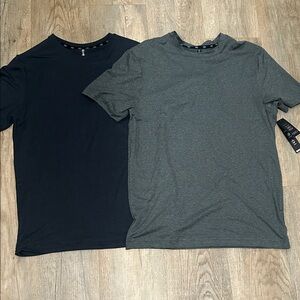Men's Black and Gray T-Shirt Set